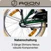 Agon Cruiser 20 Zoll Klapprad grün Produktbild-Vorschau 2