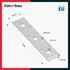 KOTARBAU® Flachverbinder 150 mm x 35 mm Lochplatte Verzinkt Produktbild-Vorschau 3