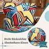 Ohrensessel Bunt, Vintage Sessel Wohnzimmer mit Holzbeinen Produktbild-Vorschau 3
