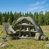 vidaXL Aufbewahrungszelt mit Dach Olive Grün 120 x 50 x 70 Produktbild-Vorschau 2
