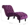 Chaiselongue aus Samt, Lila, ergonomisch, mit Produktbild-Vorschau 8
