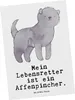 Mr. & Mrs. Panda Ansichtskarte Affenpincher Lebensretter - Produktbild-Vorschau 1