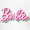 Spreadshirt Barbie Buntes Logo Frauen T-Shirt, M, Weiß Produktbild-Vorschau 2