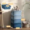 Aufbewahrungsboxen für Kinder, 4 Schubladen, abgerundete Produktbild-Vorschau 3