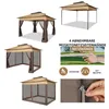 3.składana altana 3x3,3 m, parasol z moskitierą, ochrona UV Podgląd zdjęcia produktu 5