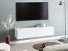 BELIANI Závěsná skříňka pod televizor bílá 140 cm TV stolek Náhled obrázku produktu 2