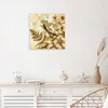 Wanduhr aus Glas mit Motiv Blumenblatt Kunstwerk- 30 x 30 Produktbild-Vorschau 3