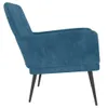 vidaXL Fotel niebieski 62x79x79 cm aksamitny Podgląd zdjęcia produktu 5
