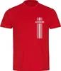 multifanshop Herren T-Shirt - Augsburg - Streifen, rot, Produktbild-Vorschau 1