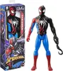 A Spider-Man action figure is displayed next to its packaging. Produktbild-Vorschau