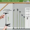 2 Stück Einhandstützen teleskopierbar 115 cm - 290 cm 45° Produktbild-Vorschau 3
