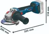 A Bosch GWS 18V-11 Professional Akku Winkelschleifer 18 V 125 mm is shown with dimensions indicated. Náhľad obrázku produktu