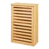 A wooden cabinet with a slatted door. Anteprima dell’immagine prodotto