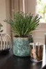 Clayre & Eef Pot de fleurs Ø 11x10 cm Vert Céramique Voir les images du produit 2