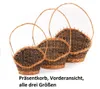 Handgefertigter Präsentkorb oval XXL aus Natur-Weide zum Produktbild-Vorschau 4