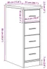 vidaXL Armoire de rangement pour garage Chêne fumé Pin Voir les images du produit 8