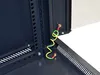 RACK 19" nástěnný ZETA 6U 600x600 RAL9004, dveře sklo k Náhled obrázku produktu 3