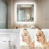 WISFOR LED Badspiegel mit Beleuchtung 80x80cm, Spiegel mit Produktbild-Vorschau 5