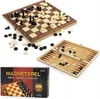 SZACHY WARCABY Tryktrak 3W1, houten, PREMIUM kwaliteit Productafbeelding-voorbeeld 1