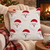 vánoční povlak na polštář 45x45 Santa Claus dekorativní Náhled obrázku produktu 6