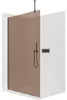 CERANO - Box doccia Walk-in Onyx Top Round L/P - 8 mm - Anteprima dell’immagine prodotto 1