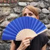 Fächer - Wedel - faltbarer Fächer - Handfächer - blau Produktbild-Vorschau 6