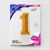Fóliový balón Numeral 1 Gold - 102 cm Grabo Náhľad obrázku produktu 2