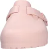 A close-up, front-facing view of a pink Birkenstock Boston Eva clog. Podgląd zdjęcia produktu