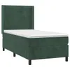 Boxspringbett mit Matratze Dunkelgrün 100x200 cm Samt Produktbild-Vorschau 1