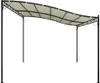 Tenda da sole crema 4x3 m 180 g/m² tessuto e acciaio Anteprima dell’immagine prodotto 5