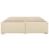 The Living Store Bettgestell ohne Matratze Creme 200x200 cm Produktbild-Vorschau 5