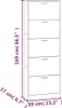 vidaXL Schuhschrank Hochglanz-Weiß 59x17x169 cm Produktbild-Vorschau 9
