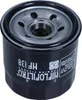 A black oil filter with silver metal top, isolated on a white background. Podgląd zdjęcia produktu