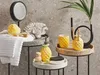 BELIANI Badezimmer Set Gelb 4-teilig aus Naturstein Dolomit Produktbild-Vorschau 2