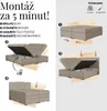 MKS MEBLE King Boxspringbett 160x200 mit Bettkasten Eiche, Produktbild-Vorschau 11