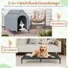 GOPLUS 2 in 1 Hundebett & erhöhte Hundehütte, Haustierbett Produktbild-Vorschau 6
