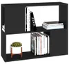 vidaXL TV skříňka černá 80x24x63 cm Dřevěný materiál Náhled obrázku produktu 4