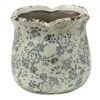 Clayre & Eef Doniczka Ø 15x14 cm Szaro-beżowe ceramiczne Podgląd zdjęcia produktu 2