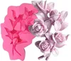 Rose Blume Silikonform DIY 3D Fondant Form Cupcake Kuchen Produktbild-Vorschau 1
