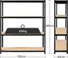 Yaheetech Lagerregal 180x150x45cm (HxBxT) Schwerlastregal Produktbild-Vorschau 3