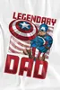 Captain America - "Legendary Dad" tričko pre mužov TV3482 Náhľad obrázku produktu 3
