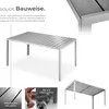 Gartentisch Bianca aus Aluminium und Kunststoff 150 x 90 x Produktbild-Vorschau 3