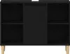 vidaXL Skříňka pod umyvadlo dub černý 80x33x60 cm materiál Náhled obrázku produktu 5