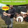 XMTECH 2 kusy plstené tašky na palivové drevo kôš na drevo Náhľad obrázku produktu 5