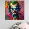 Joker in leuchtender Pop Art Leinwandbild Wandbild Produktbild-Vorschau 2