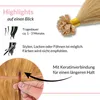 hair2heart extensions de cheveux humains raides - 25 mèches Voir les images du produit 7