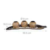 Lot de bougeoirs Relaxdays, coupelle en forme de feuille, Voir les images du produit 4