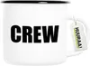 Huuraa Emaille Tasse Crew Schriftzug 300ml Vintage Produktbild-Vorschau 1