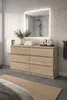Commode en chêne Sonoma avec tiroirs, 140 cm de largeur, 6 Voir les images du produit 2