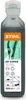 A bottle of Stihl HP Super 2-stroke engine oil with a label showing product information and usage icons. Produktbild-Vorschau